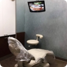 Empty dental treatment chair