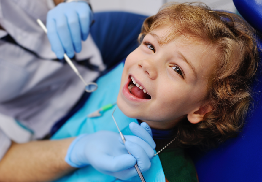 Child at dentist